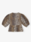 Blusa Ganni popelin leopard